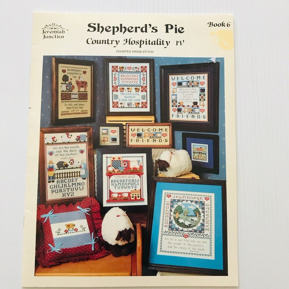 Jeremiah Junction SHEPHERDS PIE Country Hospitality Cross Stitch Pattern Booklet